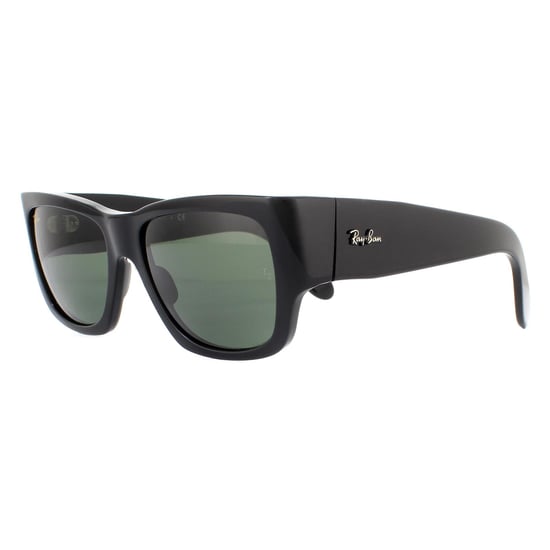 Ray-Ban Solglasögon Nomad RB2187 901/31 Glänsande Svart Grön G-15 - Image 2
