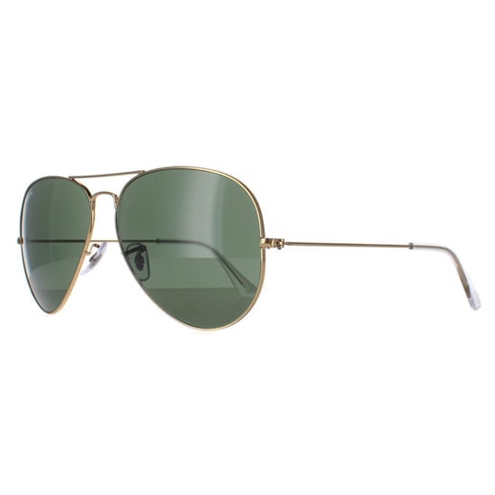 Ray-Ban Sunglasses Aviator 3025 001 Gold Green 62mm - Image 2