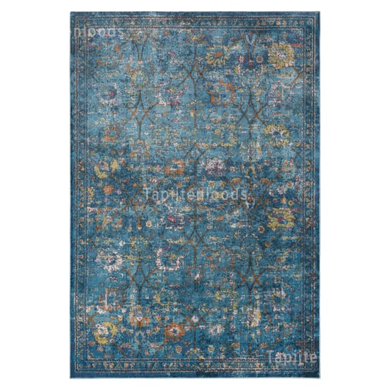 Muratap Picasso sarough vintage vloerkleed blauw laagpolig- 160x230 cm - Image 2