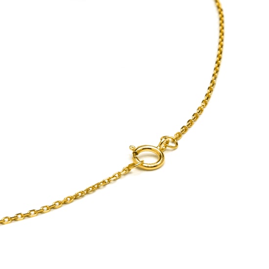 Luxenter Sterling Zilver 925 collier met Veelkleurige Zirkonia afgewerkt in 18K geel goud - Alfabet - Image 5