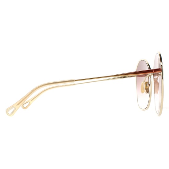 Chloe Square Womens Dark Brown Gold Brown Gradient CH0015S - Image 4