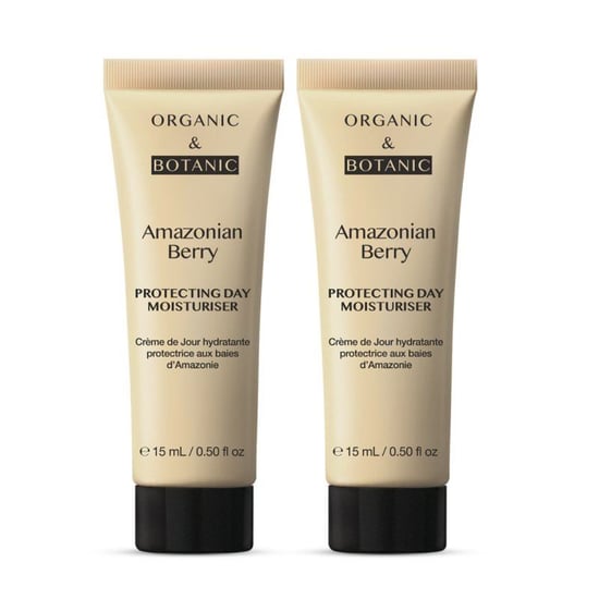 Organic & Botanic Amazonian Berry Anti-Ageing Day Moisturiser 15ml Duo Kit for Fine Lines, Wrinkles, Dryness - Image 1