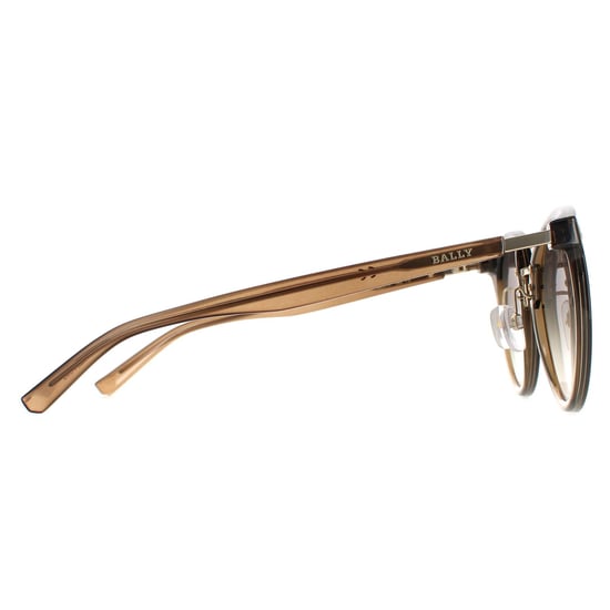 Bally Cat Eye Womens Gold Green Gradient BY0043-K - Image 4