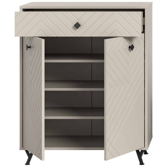 Furnilux Notities schoenenkast zandbeige mat mdf tz zandbeige melamine - Image 3