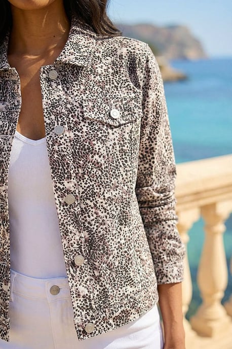 Animal Print Bengaline Pocket Jacket - Image 4