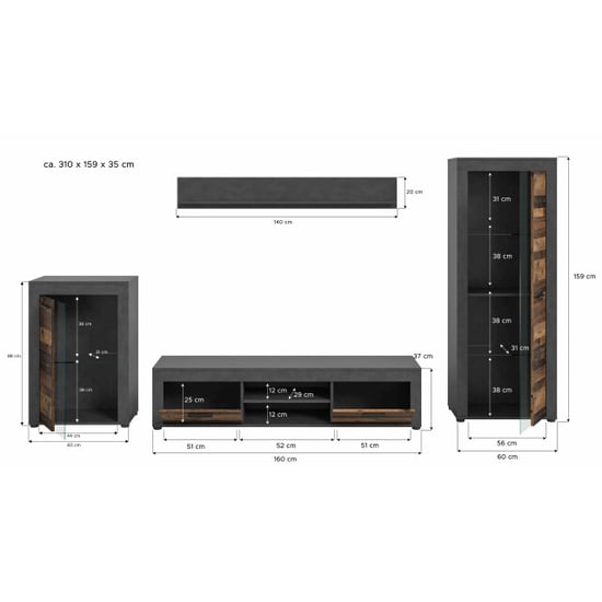 Furnilux Jam living combinatie oud hout nb matera nb - Image 4