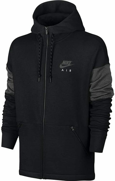 Nike Black Grey Hooded Fleece Tracksuit - Image 2