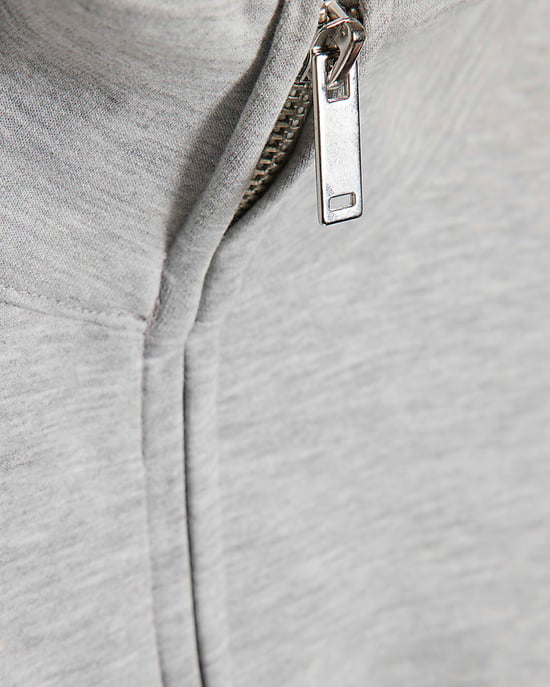 River Island Womens Sweatshirt Grey Long Sleeve Zip Up Bomber - Image 5