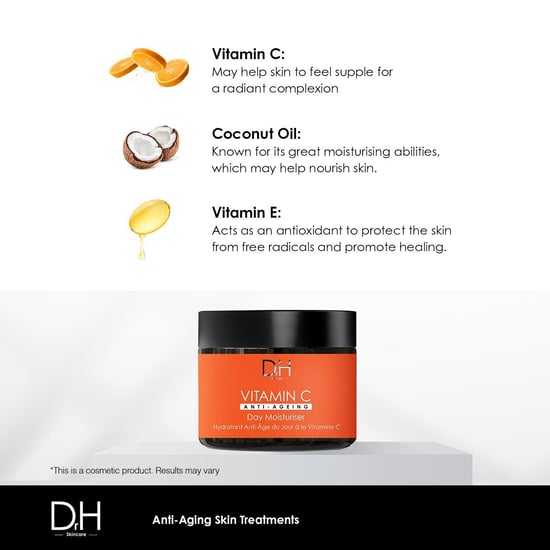 Dr H Vitamin C Anti-Ageing Day Moisturiser 60ml for Brightening, Dark Spots - Image 2