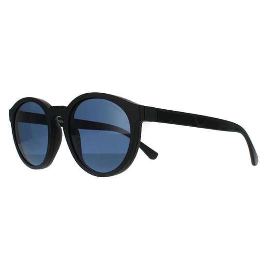 Emporio Armani Round Mens Matte Black Clear with Sun Clip-ons Sunglasses - Image 6