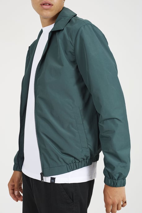 Green Lightweight Harrington Style Jacket - Image 4