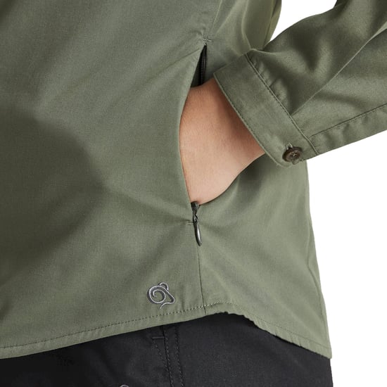 Craghoppers Dames/dames Expert Kiwi Shirt met lange mouwen (Donker ceder groen) - Image 4