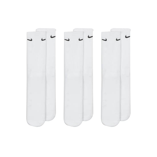 Nike SX7664 Unisex Everyday Cushion Crew Training Socks (3 Pairs) White - Image 3