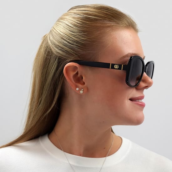 Gucci Butterfly Womens Black Grey Gradient Sunglasses - Image 5