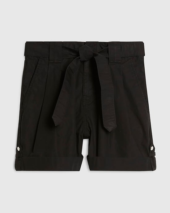River Island Womens Shorts Black Belt Detail Elasticated Button - Image 6