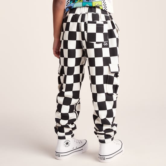 Polypay Kids Shaun the Sheep Sweat Pant - Black Woolly Checkerboard - Image 2