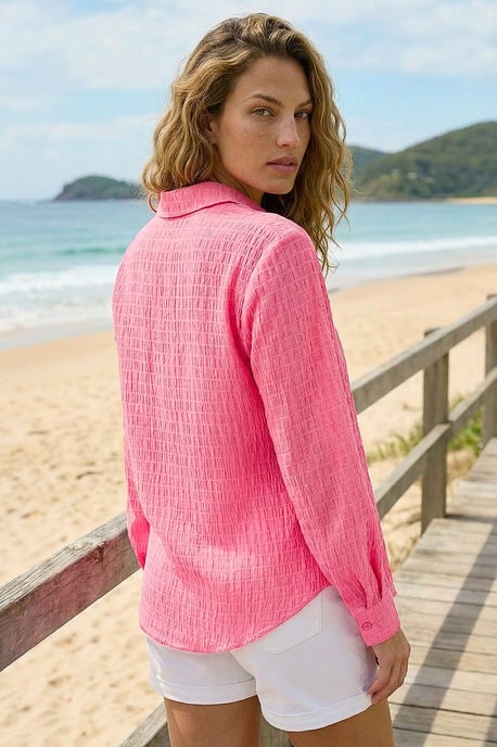 Textured Collared Shirt - Image 3