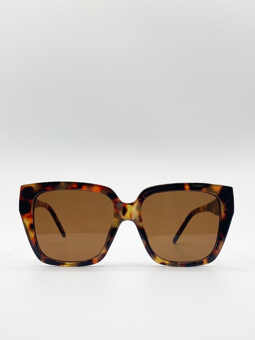 Tortoiseshell oversized cat eye sunglasses - Image 2