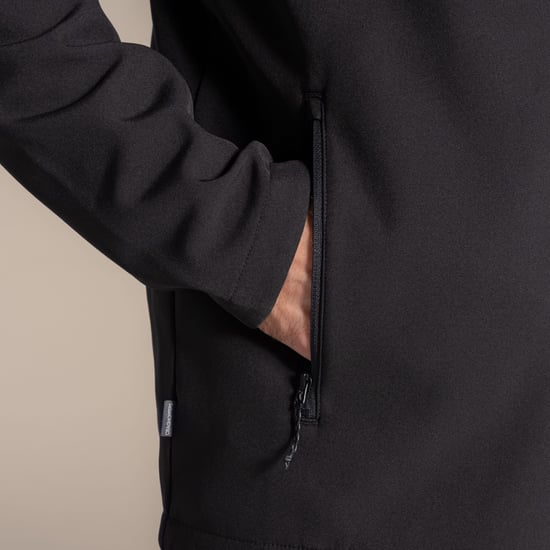 Craghoppers Mens Expert Basecamp II Soft Shell Jacket (Black) - Image 5