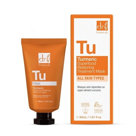 Dr. Botanicals Advanced Turmeric Superfood Anti-Ageing Restoring Treatment Mask 30ml for Fine Lines, Wrinkles, Dullness - Image 1