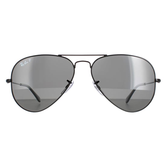 Ray-Ban Aviator Unisex Polished Black/Black Polarized Aviator 3025 Sunglasses - Image 1