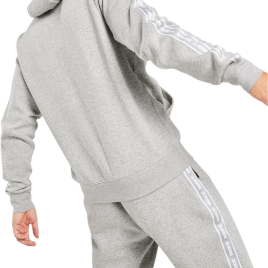 Nike Aries Club Tape Mens Pullover Hoodie In Grey - Image 2