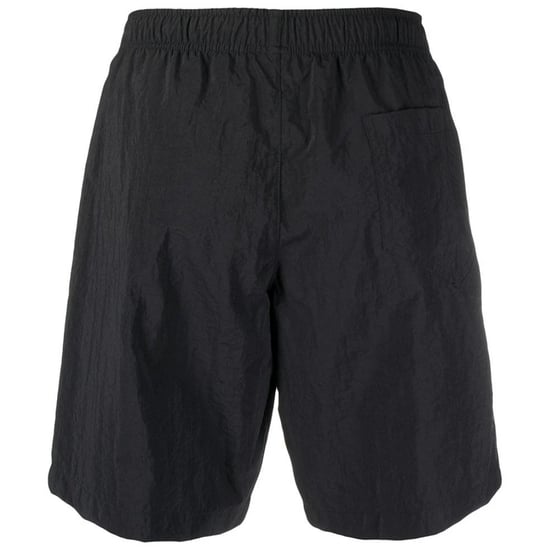 Moschino Metal Logo Black Long Swim Shorts - Image 2