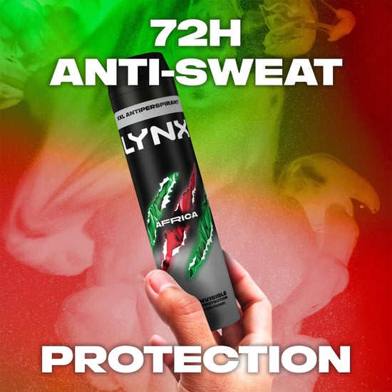 Lynx XXL Africa 72H Sweat Protection Anti-Perspirant Deodorant 6x250ml - Image 2