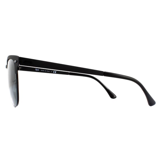 Ray-Ban Sunglasses Clubmaster Metal RB3716 186/R5 Matte Black Grey - Image 3