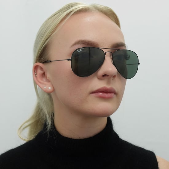 Ray-Ban Sunglasses Aviator 3025 002/58 Black Polarized - Image 6