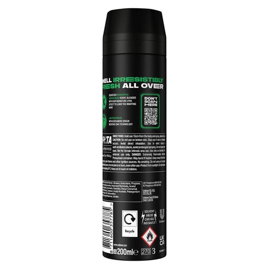 Lynx XL Africa Body Spray 48H Fresh Mandarin & Sandalwood Scent Deo, 3x200ml - Image 5