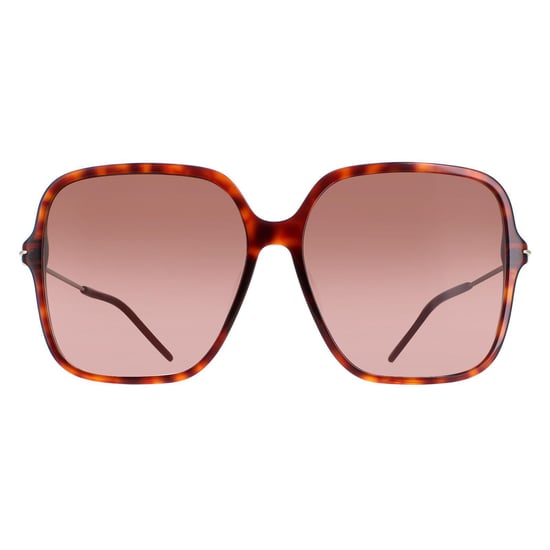 Gucci GG1267S 002 donker havana bruin gradiënt zonnebril - Image 1