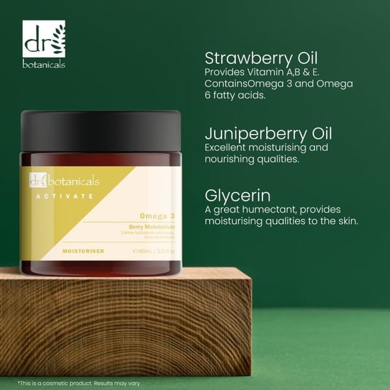 Dr. Botanicals Activate Omega 3 Berry Anti-Ageing Moisturiser 60ml for Fine Lines, Wrinkles, Dryness - Image 2