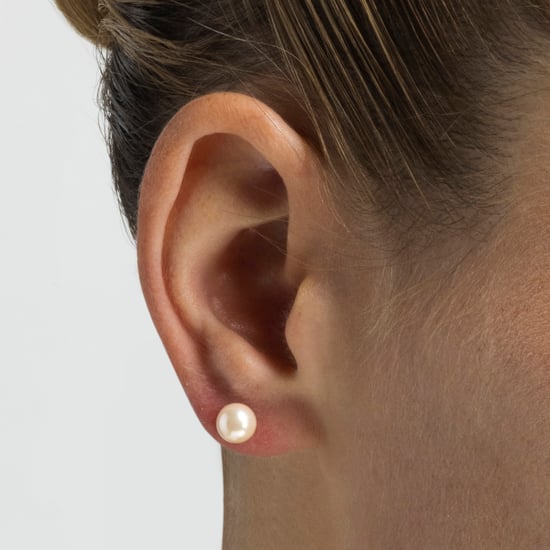 Luxenter Luxenter geel earrings made of 925 sterling silver and pink pearl rhodium plated finish - Image 3