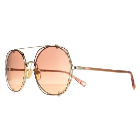 Chloe Aviator Dames Gold Bruin Gradient Ch0042s - Image 2