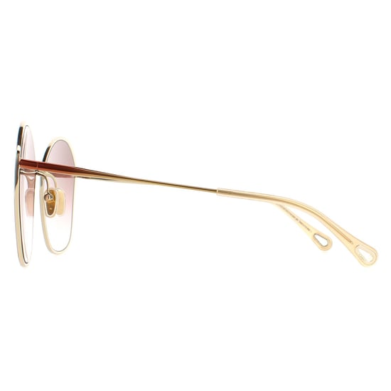 Chloe Square Womens Dark Brown Gold Brown Gradient CH0015S - Image 3