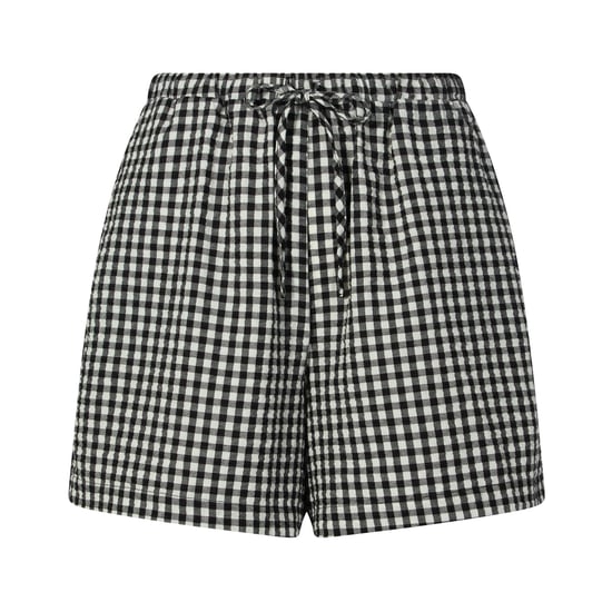 Sienna Womens Gingham Check Shorts - Black Check - Image 5