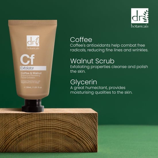 Dr. Botanicals Coffee Superfood Anti-Ageing Renewing Facial Exfoliator 30ml for Acne, Blemishes, Large Pores - Image 2