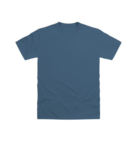 Pierce Archive Chamonix-Mont-Blanc Graphic T-Shirt Denim Blue - Image 2