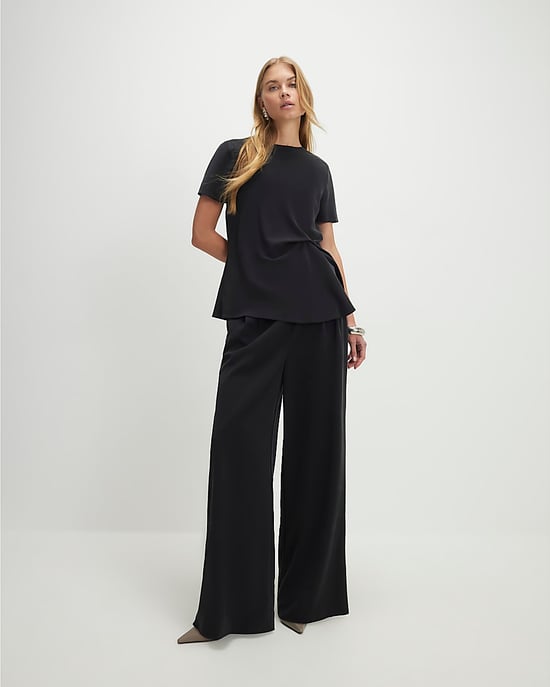 River Island Womens Straight Leg Trousers Black - Image 1