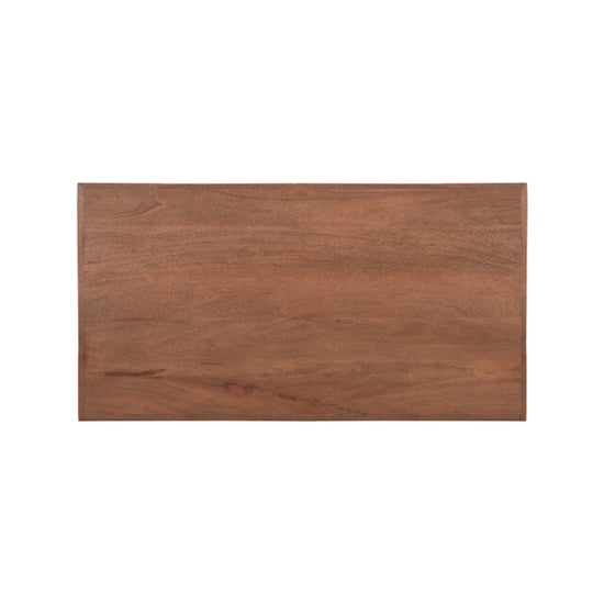 Label51 Eetkamertafel tafelblad straight edge espresso mangohout 120 cm - Image 1