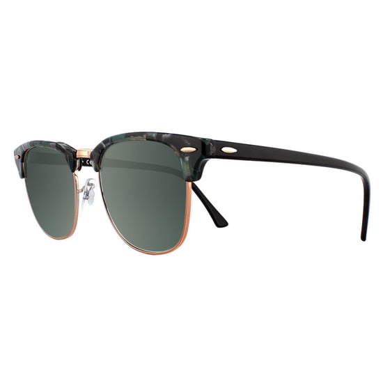 Ray-Ban Sunglasses Clubmaster 3016 125571 Spotted Grey Green Dark Grey Gradient - Image 2