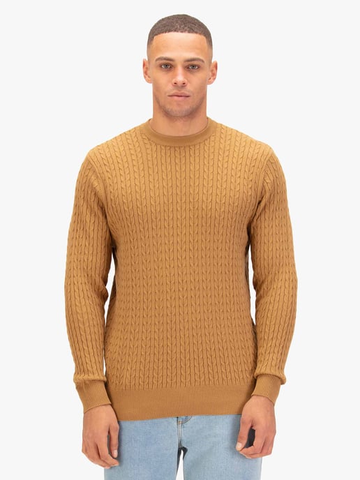 Luke 1977 Men's The Hamptons Textured Knitted Jumper in Yellow - Image 2