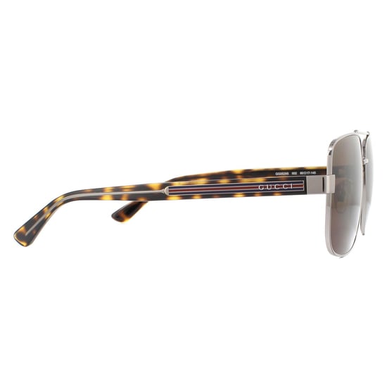 Gucci Sunglasses GG0529S 002 Ruthenium Havana Brown - Image 4