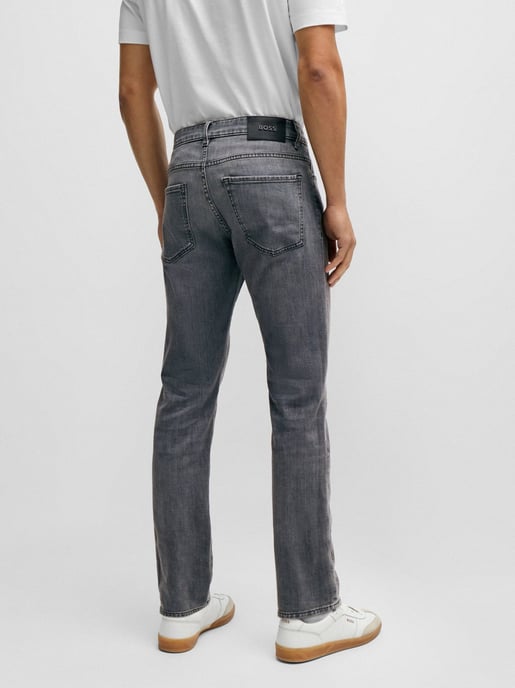 Mens Dark Grey Delaware Slim Fit Jean - Image 3