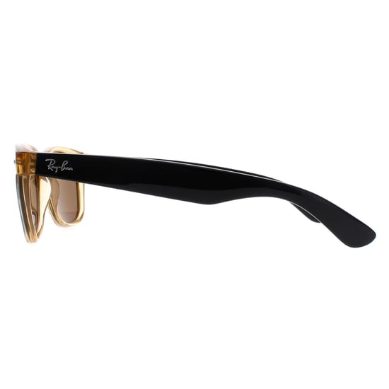 Ray-Ban Rectangle Unisex Honey Crystal Brown Polarized Sunglasses New Wayfarer RB2132 - Image 3