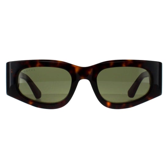 Gucci Rectangle Womens Havana with Green and Red Green GG1664S - Image 1