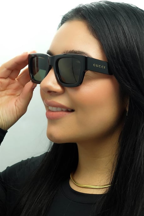 Gucci Square Mens Black with Havana Grey GG1668S - Image 5