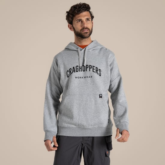 Craghoppers Mens Workwear Oulston Hoodie (Mjuk grå marl) - Image 4