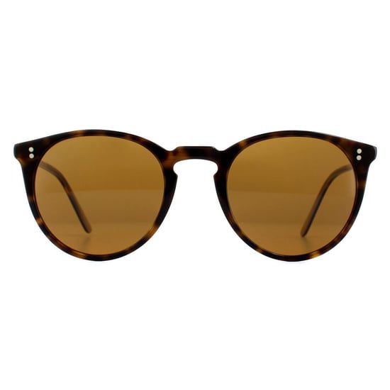 Oliver Peoples Round Mens Horn Brown Sunglasses - Image 1